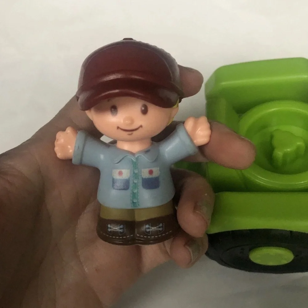 Fisher-Price Little People Tractor Blue Shirt Boy Figure Toy